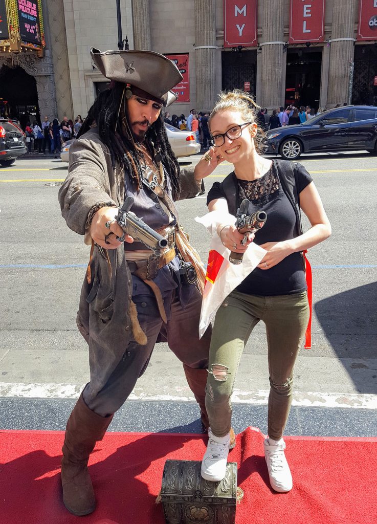 Jack Sparrow à Hollywood Bd Maman Dream