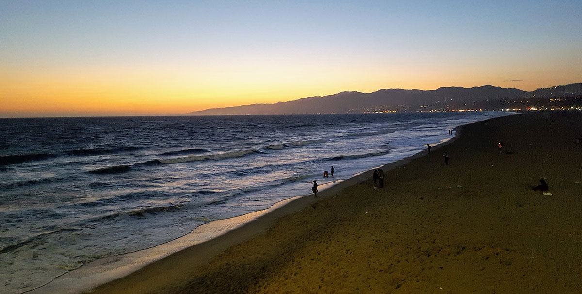 Plage Santa Monica Californie Maman Dream