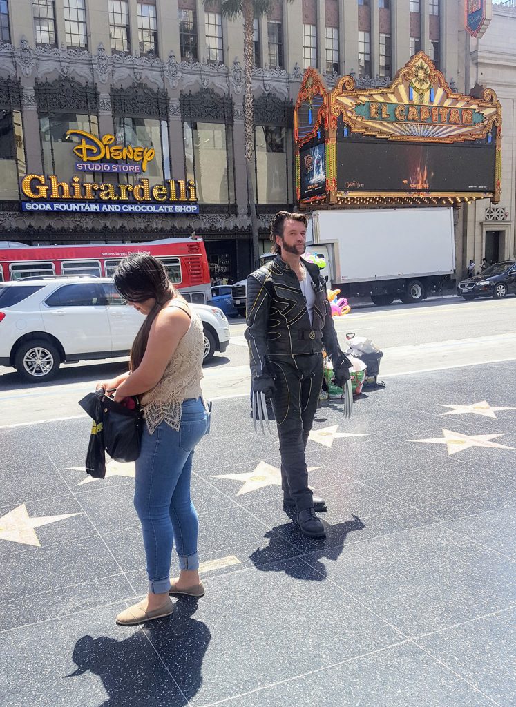 Wolverine à Hollywood Boulevard Maman Dream