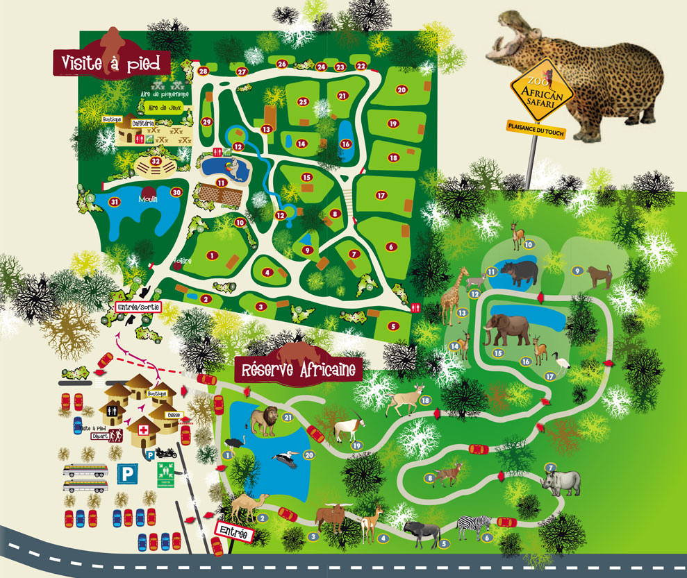 Plan zoo Toulouse Maman Dream